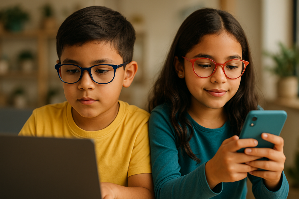 Uso de Pantallas y Salud Visual Infantil: Cuida la Vista de tus Hijos