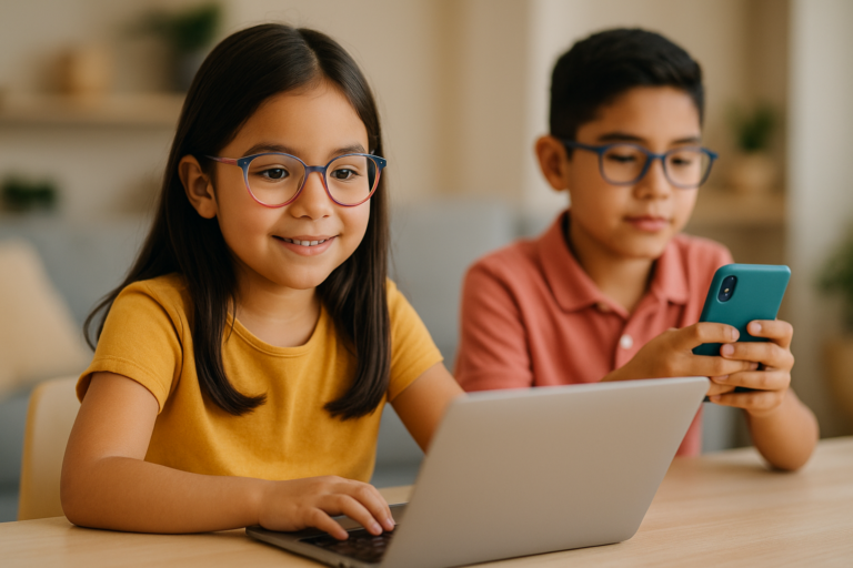 Uso de Pantallas y Salud Visual Infantil: Cuida la Vista de tus Hijos