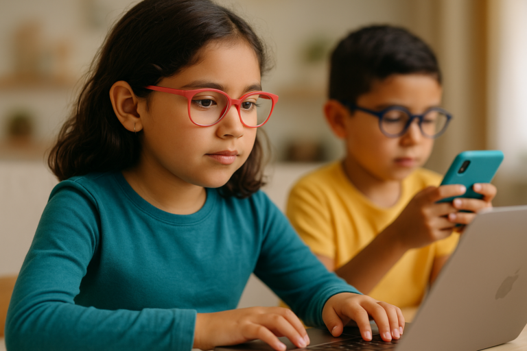 Uso de Pantallas y Salud Visual Infantil: Protege a Tus Hijos